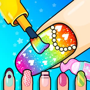 Coloring Book: Nail Salon