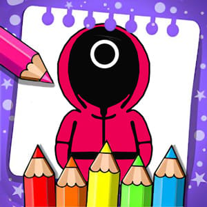 Coloring Book: Squid Game Mask