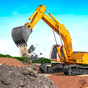 Excavator Crane Driving Sim